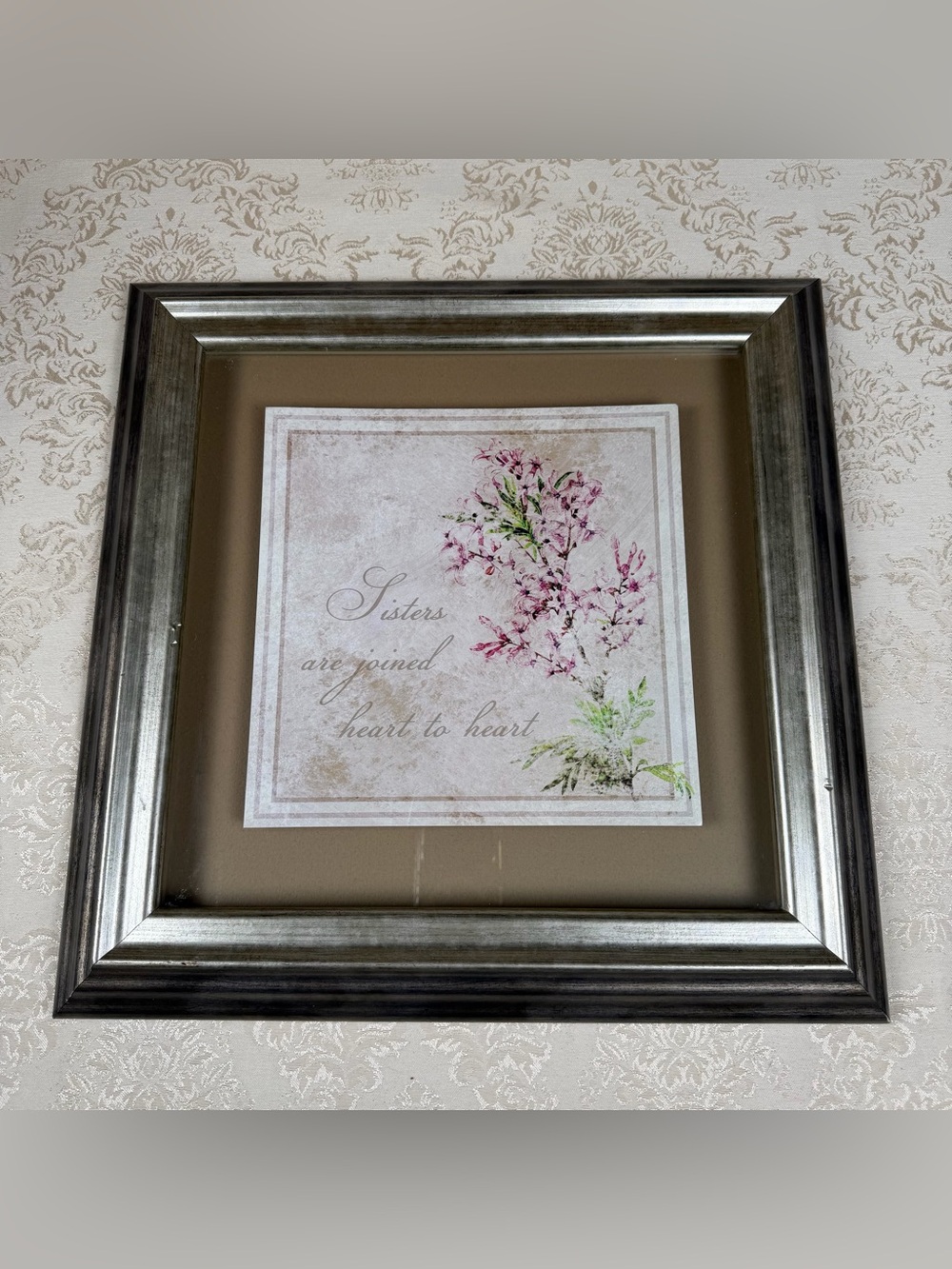 Kirkland’s Framed 'Sisters Are Joined Heart to Heart' Wall Art - Gift